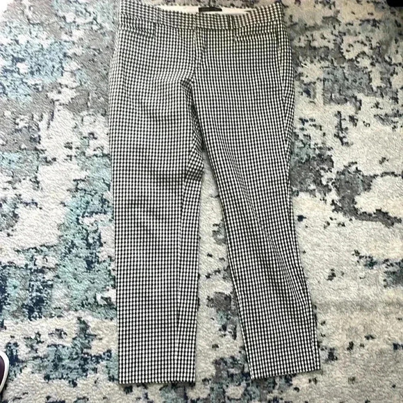 Banana Republic houndstooth Sloan flat front pants six - Picture 1 of 5